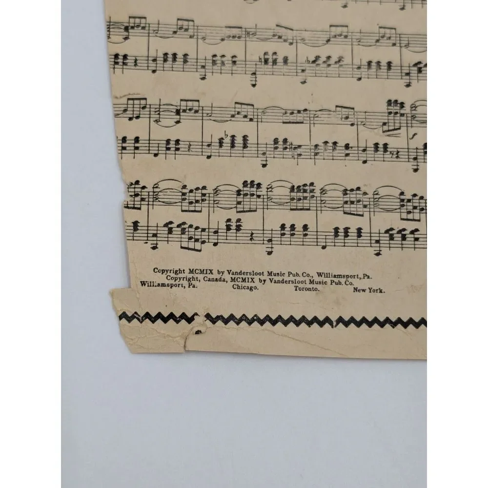 Pioneer Limited Passenger Train Sheet Music 1909 Milwaukee Railroad Road Vintage